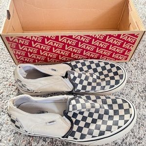 black checkered shoes